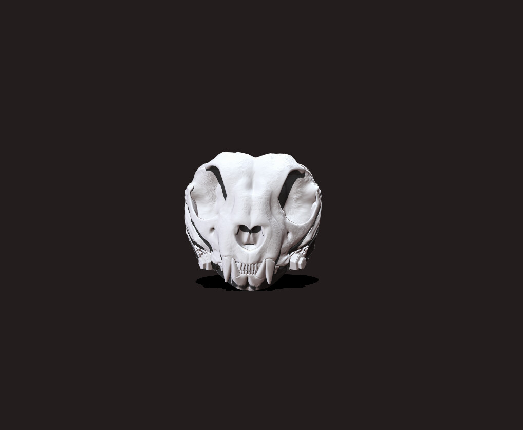 dog skull ring