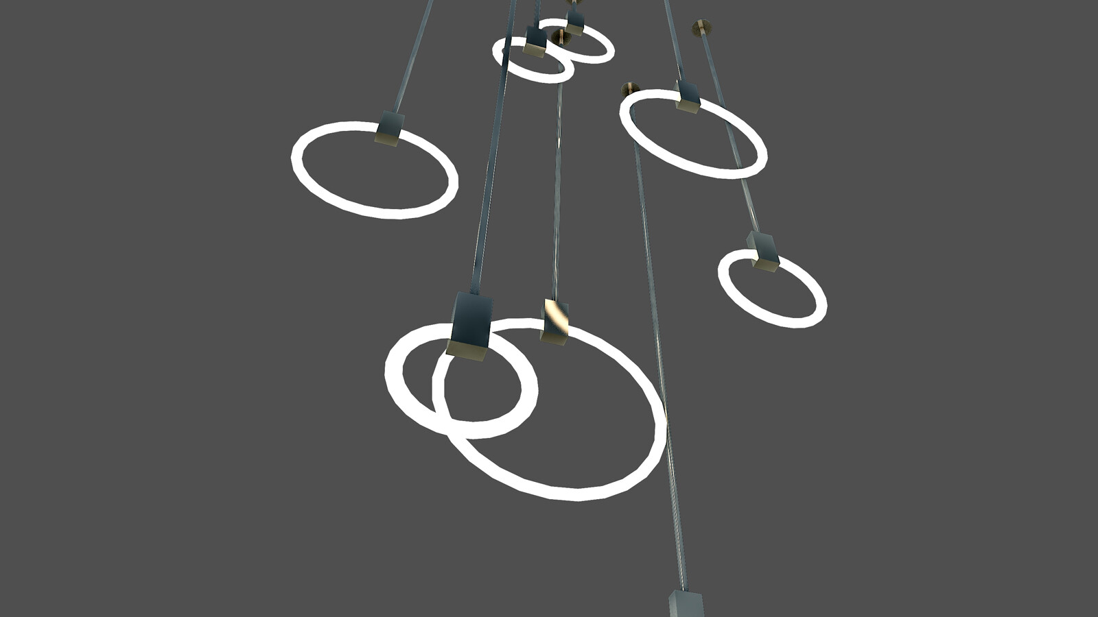 yasin serbest - ceiling modern chandelier circle 3D model