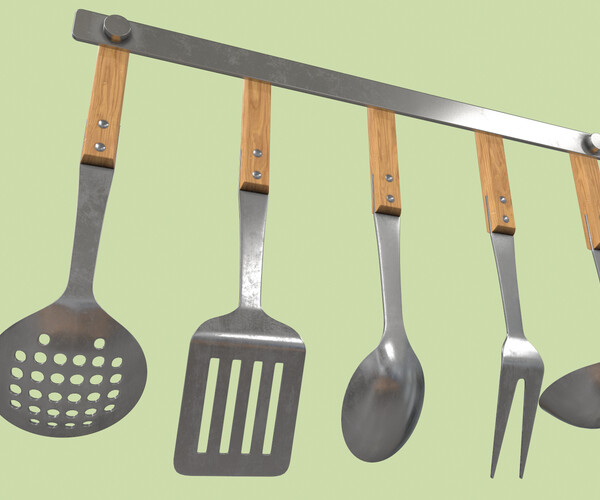 ArtStation Kitchen Utensils Game Assets