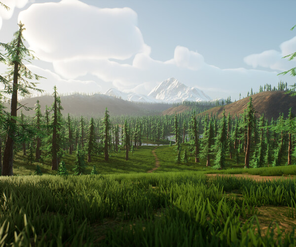 ArtStation - Stylized Trees Pack 2 | Game Assets