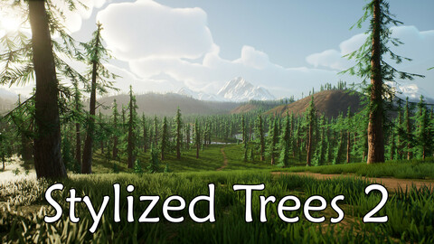 Stylized Trees Pack 2