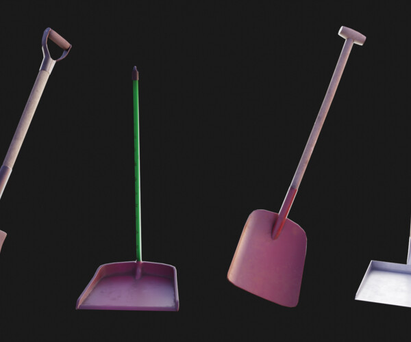 ArtStation 4 Shovels Game Assets