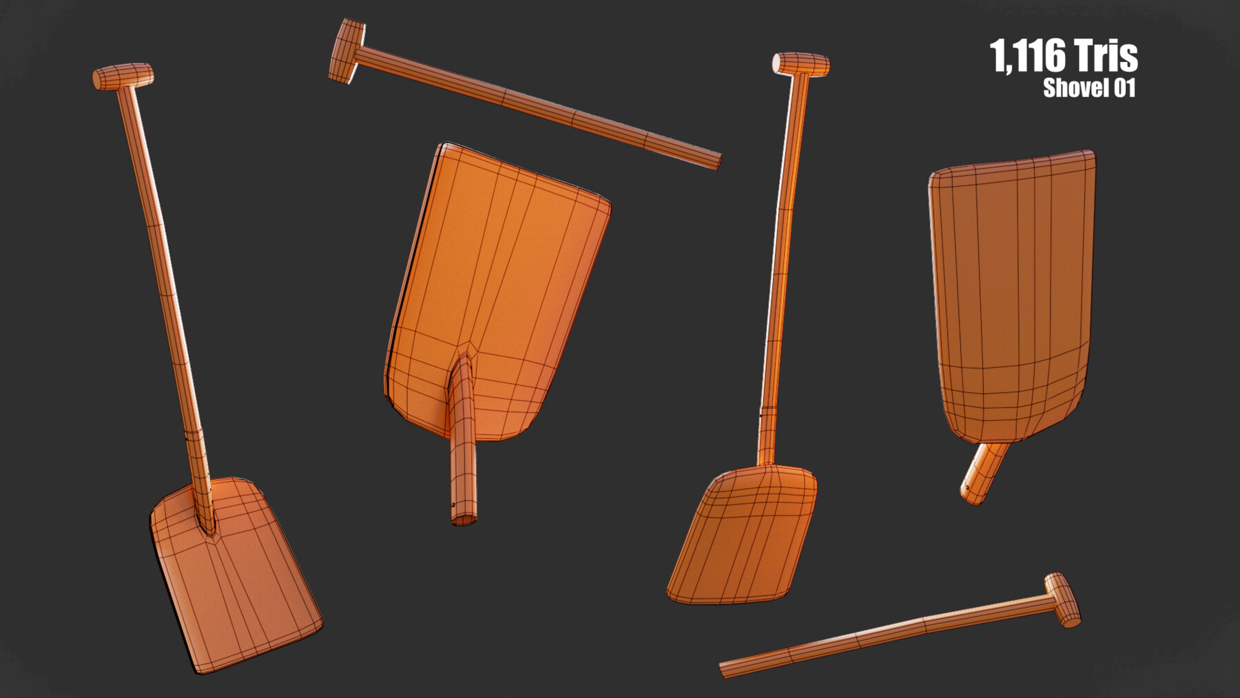 ArtStation 4 Shovels Game Assets