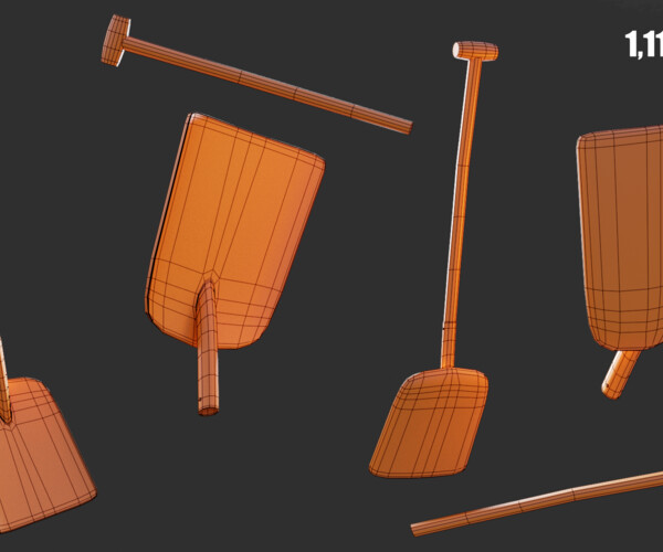 ArtStation 4 Shovels Game Assets