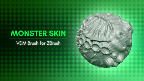 Monster and Creature Skin VDM brush for ZBrush 2021