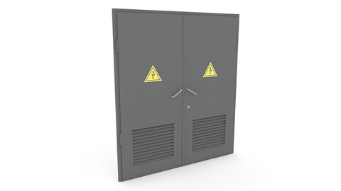 ArtStation - electrical transformer gate 3D model | Game Assets