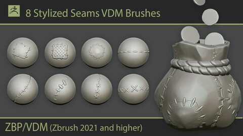Stylized Seams VDM Brush