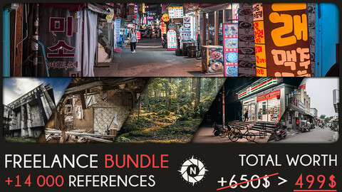 Freelance Bundle: +14 000 reference photos + Future packs for FREE