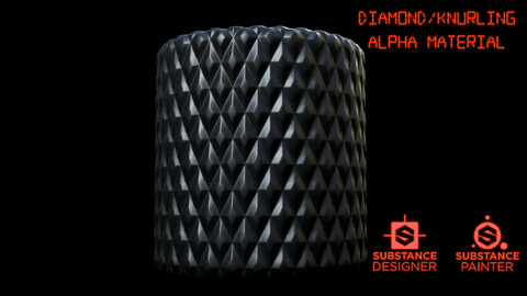 Free Diamon / Knurling Pattern Alpha Material