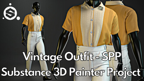 Substance Painter (.SPP) : Vintage outfit No.1