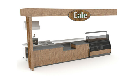 cafe 3d model
