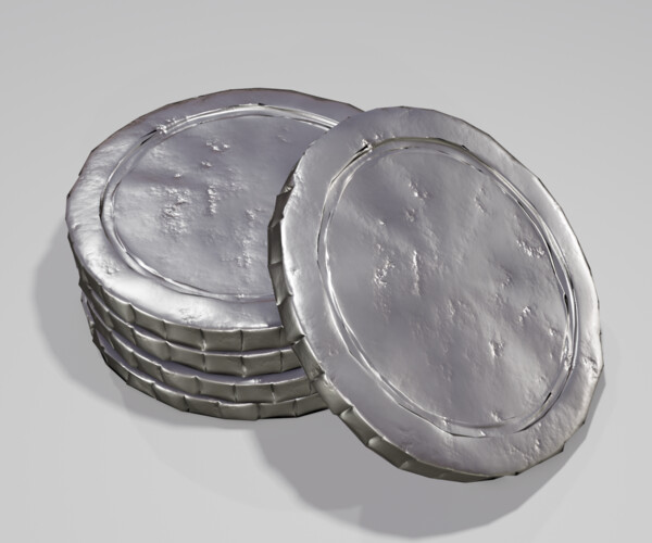 ArtStation - Ancient silver coin 3d model | Game Assets