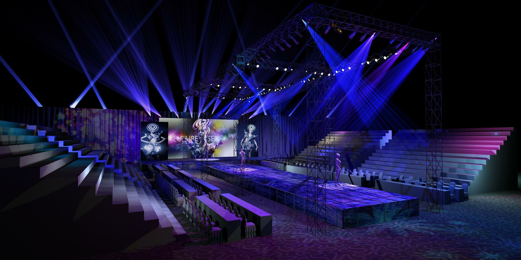 ☆Creative Show Stage Set　C·L ArtStation - Stage party concert fashion catwalk T station