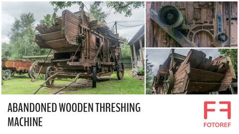 78 photos of Abandoned Wooden Threshing Machine