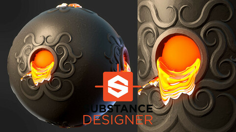 Stylized Metal Foundry - Substance Designer