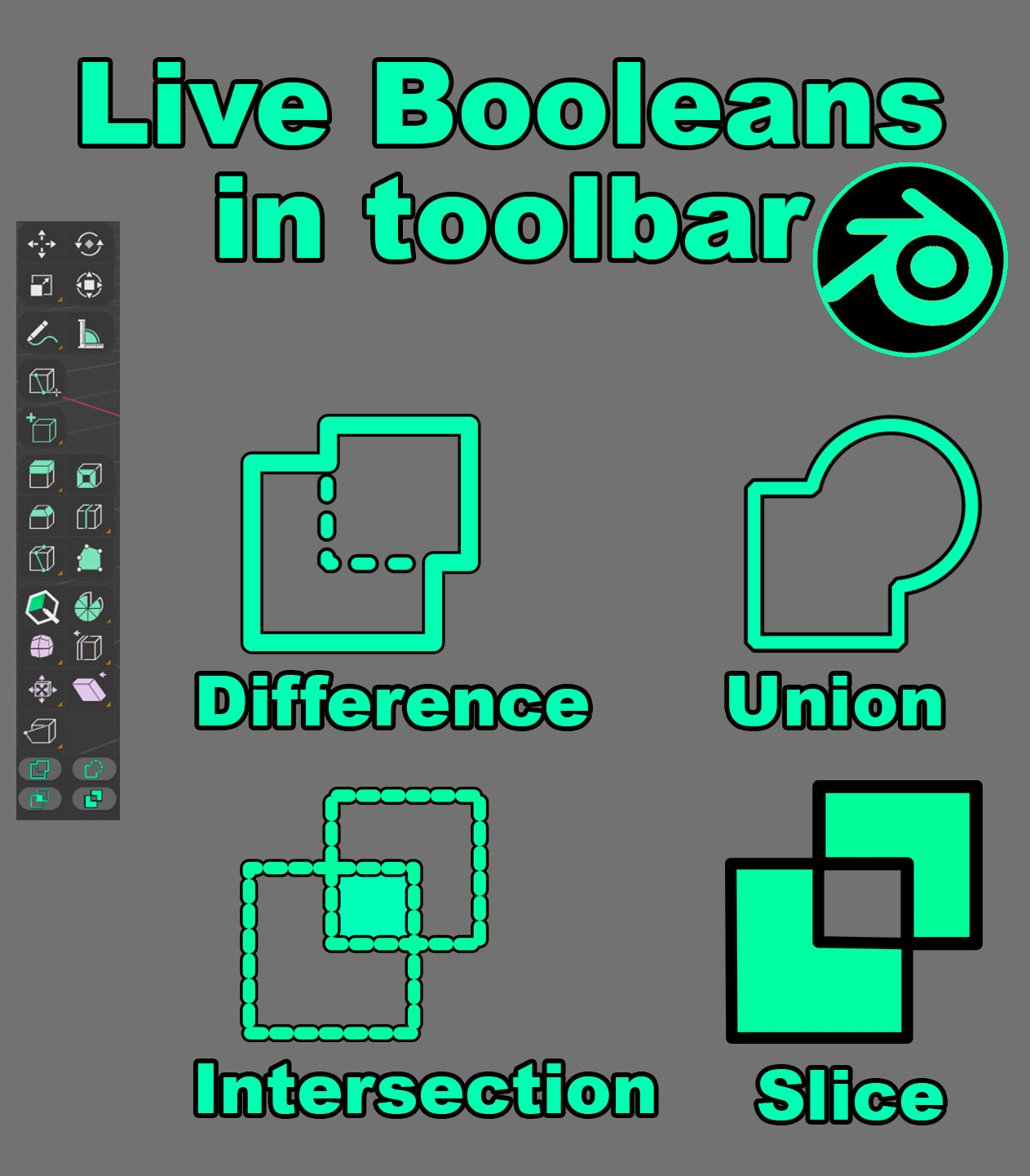 ArtStation Live Booleans Blender (add live boolean icons to your