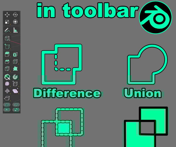 ArtStation Live Booleans Blender (add live boolean icons to your