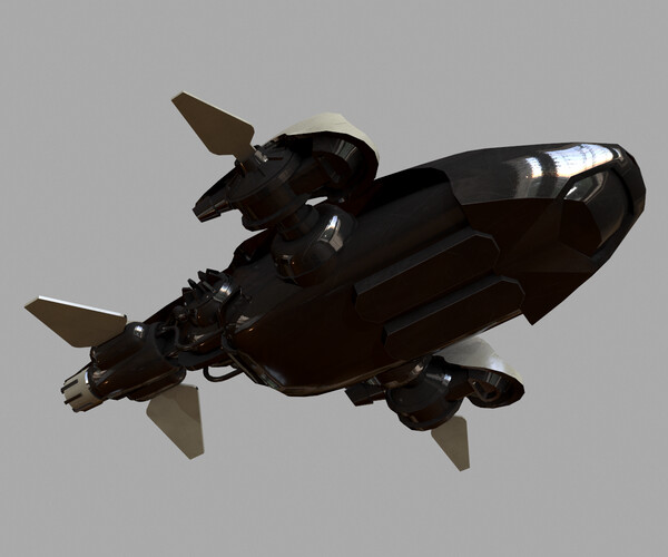 ArtStation - Small Spaceship 3d Model | Game Assets