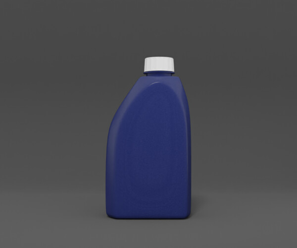 ArtStation Brake fluid plastic bottle (subdivision ready) Game Assets