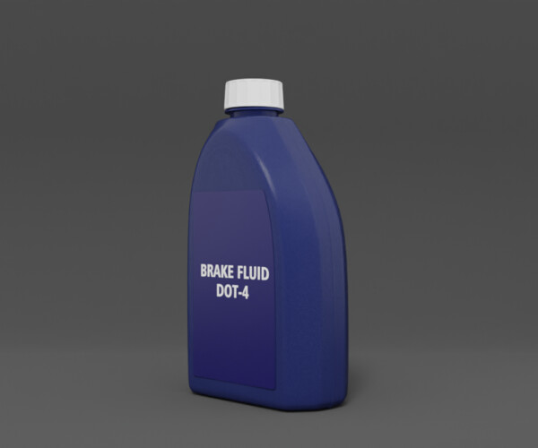 ArtStation Brake fluid plastic bottle (subdivision ready) Game Assets