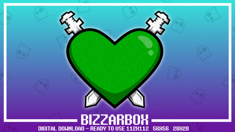 Twitch Emote: Mod Love Swords Heart