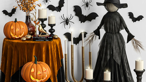 Decoration set for Halloween 01