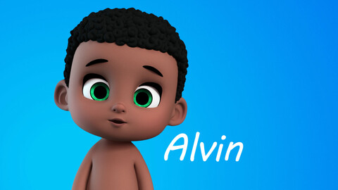 Alvin stylised boy character