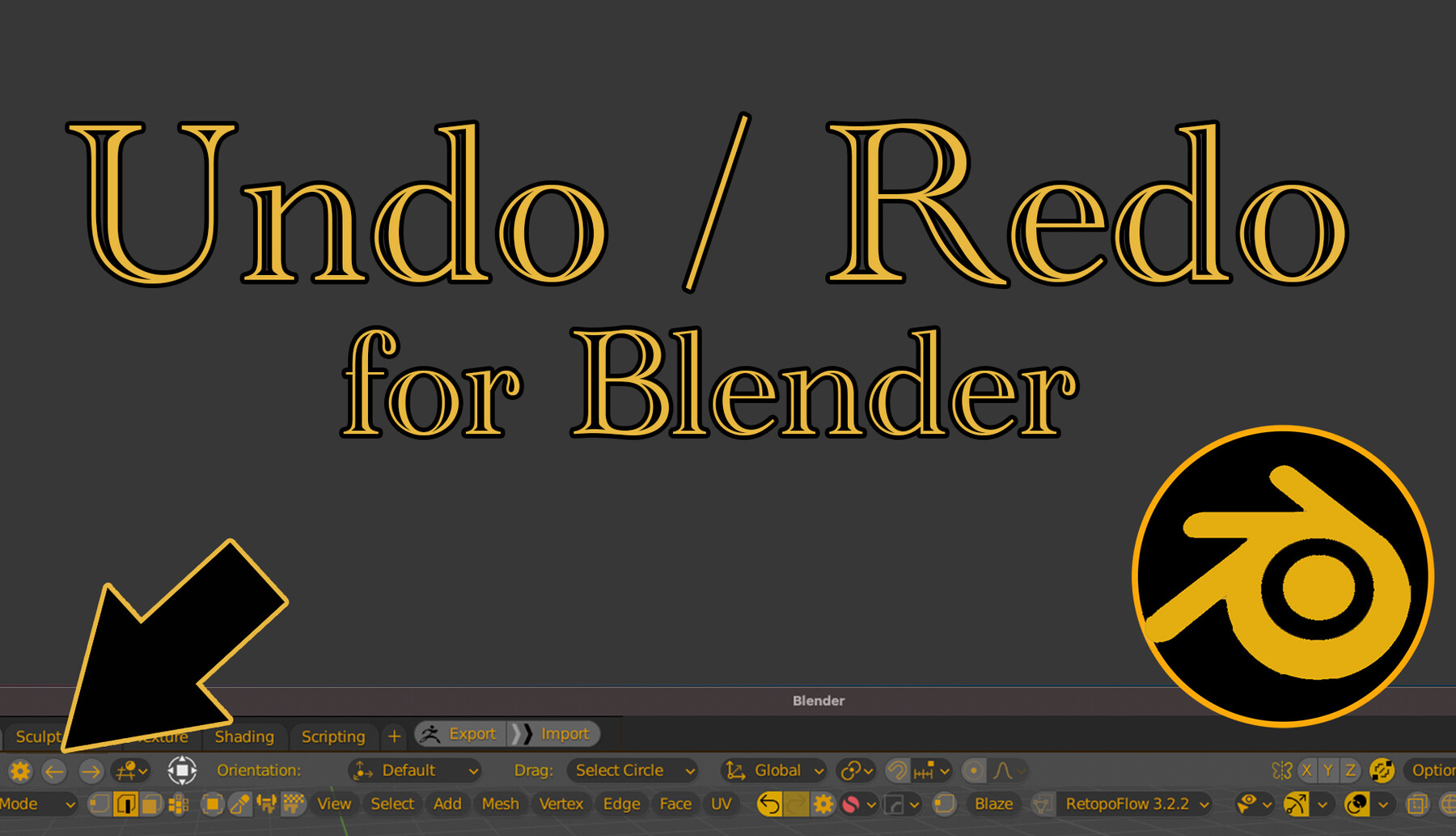 ArtStation - Undo Redo for addon for Blender | Resources