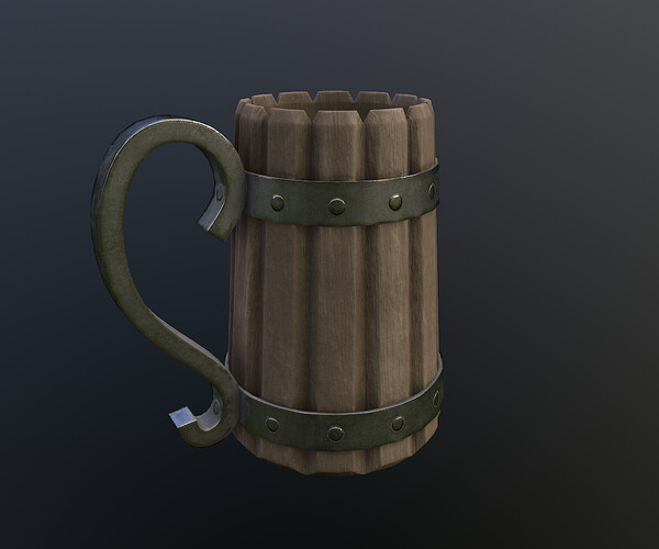 ArtStation - Viking mug | Game Assets