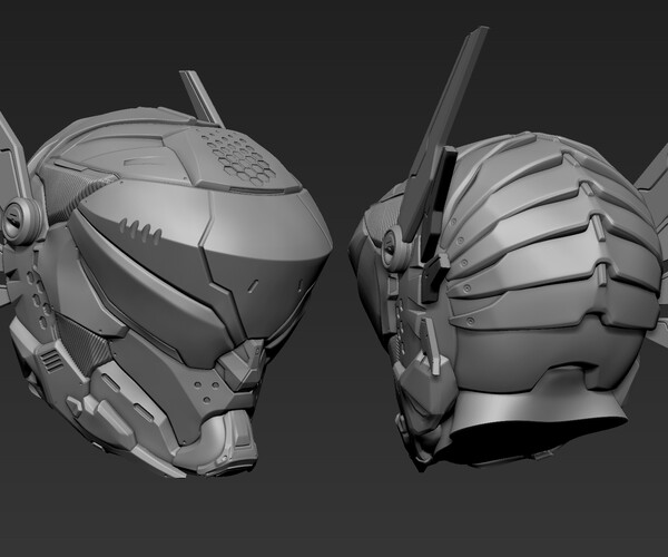 ArtStation - 3d Printable Sci-Fi Head | Resources