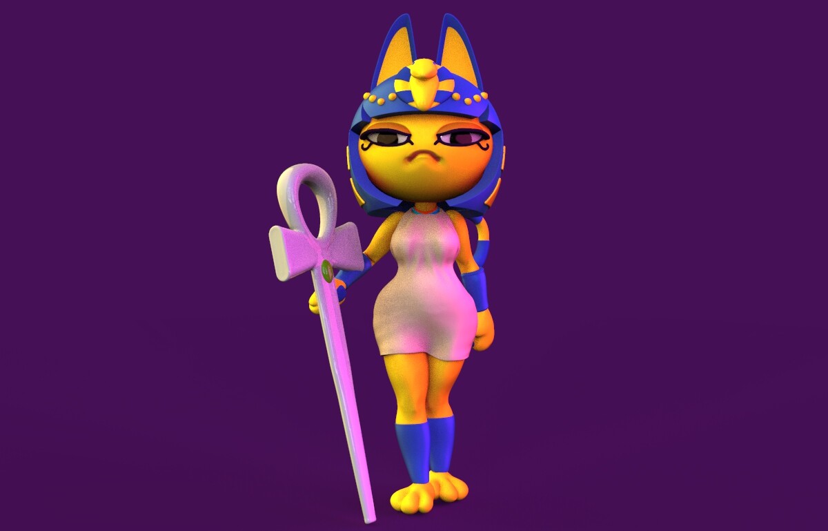 ArtStation - Ankha 3D Print Model | Resources