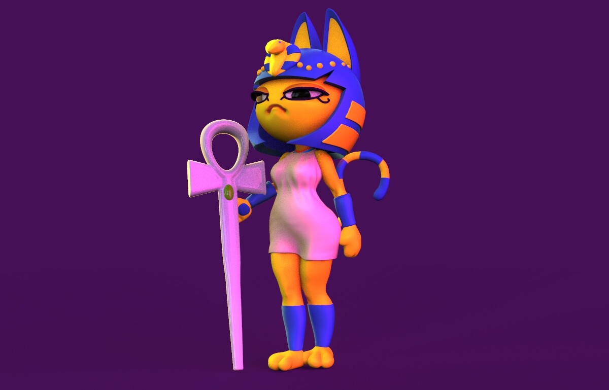 ArtStation - Ankha 3D Print Model | Resources