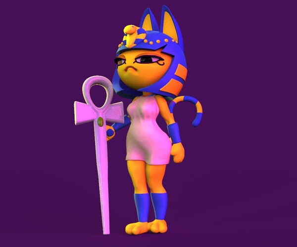 ArtStation - Ankha 3D Print Model | Resources