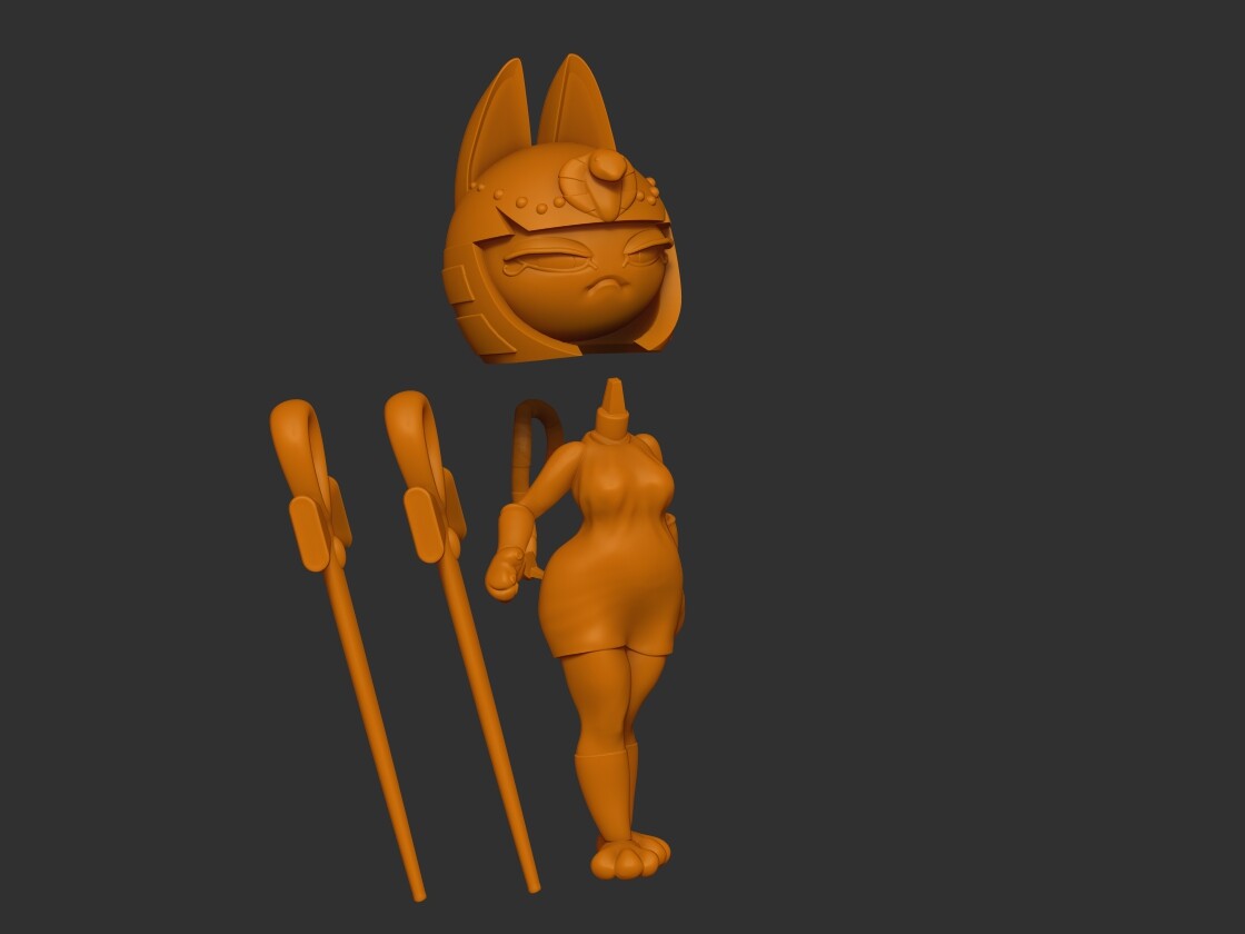 ArtStation - Ankha 3D Print Model | Resources