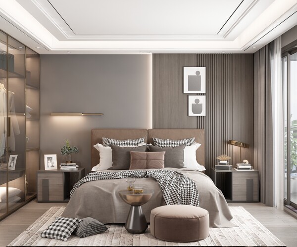 ArtStation - Modern Style Bedroom - 534 | Resources