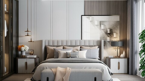 Modern Style Bedroom - 539