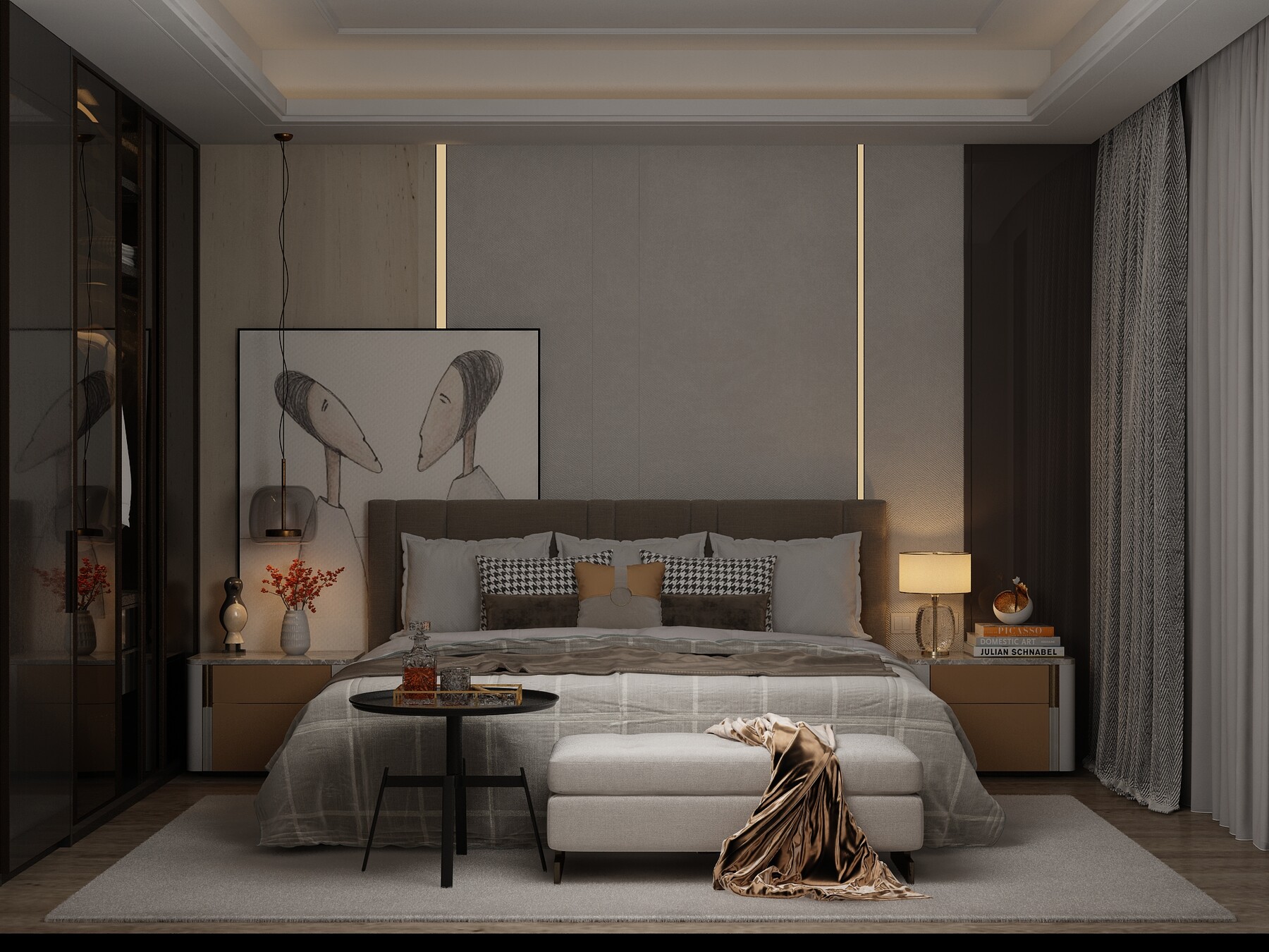 ArtStation - Modern Style Bedroom - 542 | Resources