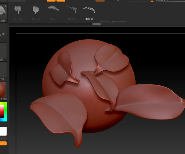 ArtStation Download 4 ZBrush tree leaf brushes Brushes