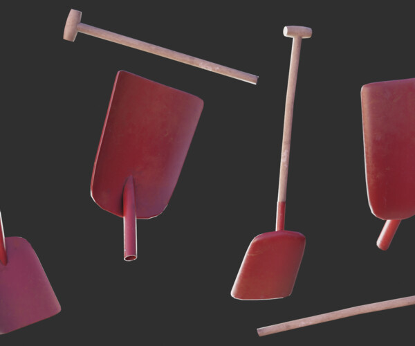 ArtStation 4 Shovels Game Assets