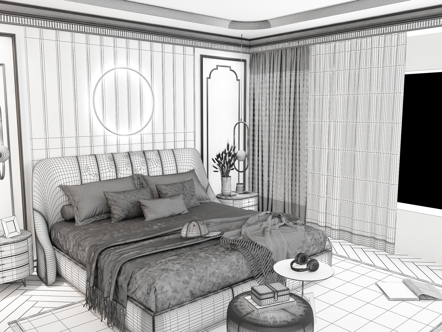 ArtStation - Modern Style Bedroom - 615 | Resources