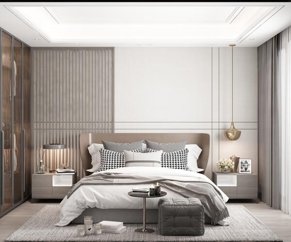 ArtStation - Modern Style Bedroom - 621 | Resources