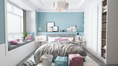 Nordic Style Bedroom - 028