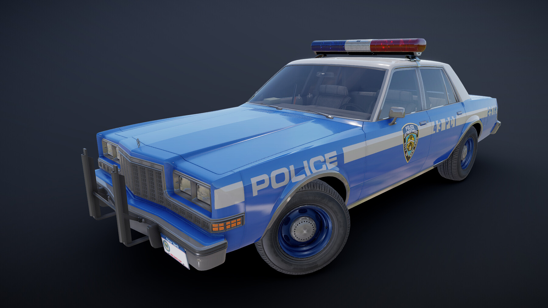 ArtStation - 80s NY police car | Game Assets