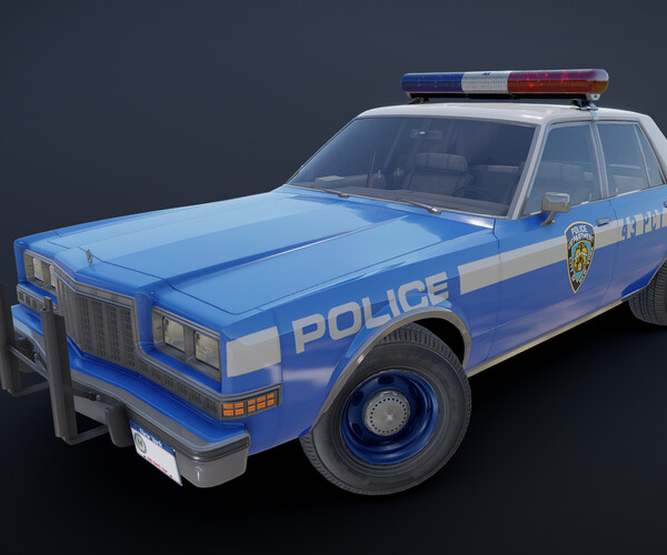 ArtStation - 80s NY police car | Game Assets