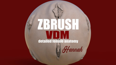 Hannah - ZBRUSH VDM- OBJ- FEMALE ANATOMY