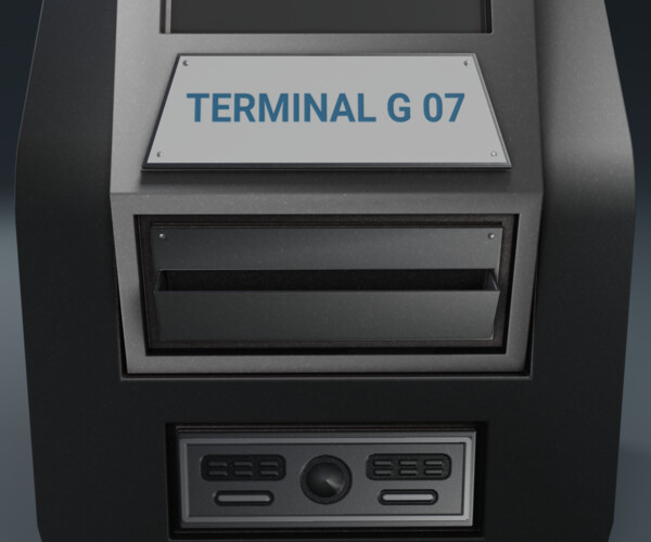 ArtStation - Sci-Fi Terminal | Game Assets