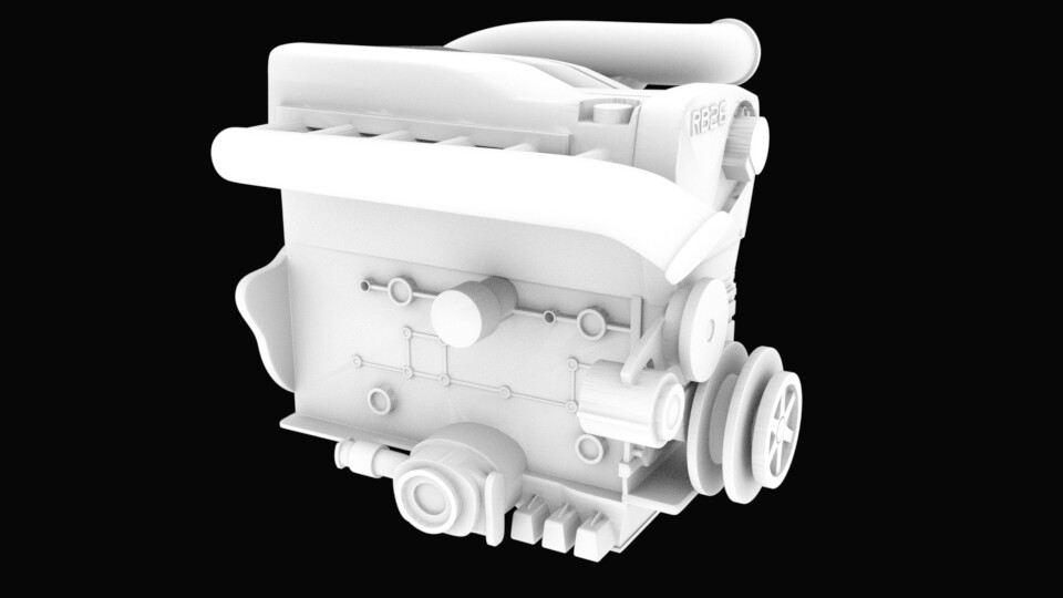 Car Engine 3d model - CadNav