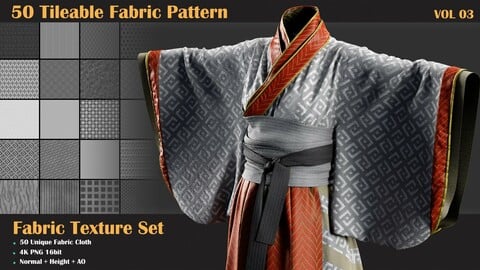 50 Tileable Fabric Pattern - VOL 03