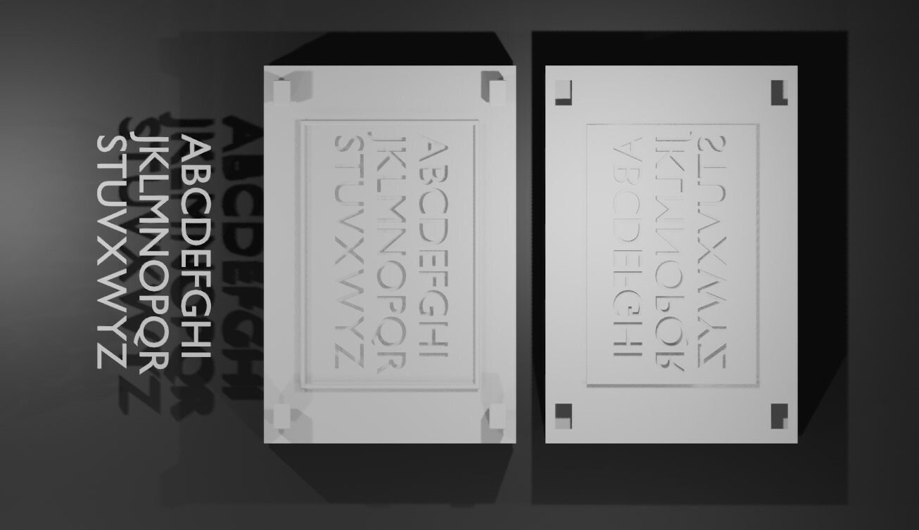 ArtStation - Mold for Alphabet Letters - Form - Molde para Letras 3D ...