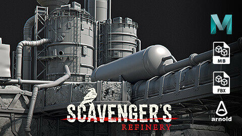 Scavengers Refinery | EP.1 - Environment Modeling With Maya